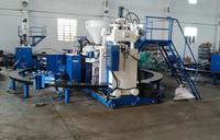 Machine de moulage par injection hydraulique horizontale automatique pour bottes de pluie en PVC, moteur à engrenages PLC pour la production de bottes de pluie bicolores