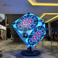 Display LED Cubo 8K Impermeabile a 360° Visibile, Leggibile alla Luce Solare, Disponibile a 4-6 Lati, Insegna Pubblicitaria Creativa per Interni/Esterni