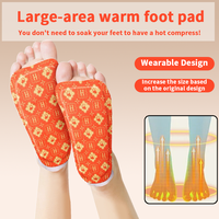 Huainanhall Meilleure vente : Coussinet chauffant jetable hypoallergénique à la poudre de fer pour les pieds, grande surface, sans bain de pieds ni compresse chaude