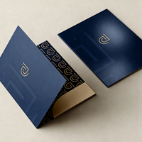 Carpeta de Oficina OEM con Estampado en Caliente, Diseño de Tapa Abatible con Bolsillo Interior, Carpeta Promocional de Fabricante Confiable