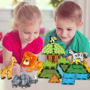 Jouets éducatifs STEM sur le thème des animaux <span class=keywords><strong>de</strong></span> la prairie EPT pour enfants <span class=keywords><strong>de</strong></span> 5, 6 et 7 ans, blocs <span class=keywords><strong>de</strong></span> construction magnétiques - Product Image 2