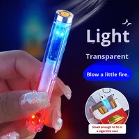2025 moderne clignotant or métal personnel Rechargeable fête coup à la lumière Mini allume-cigare Portable transfrontalier
