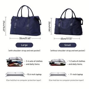 Grand sac de voyage, sac de week-end, sac de cabine pour avion, sac de plage pour femmes, sac de nuit, sac à bagages imperméable avec poche étanche - Product Image 2