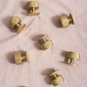 Becora Luxury European Style Brushed Brass Knurled <strong>Cabinet</strong> Handles Knurled Drawer Knob Round Knurled <strong>Cabinet</strong> Knob - Product Image 4