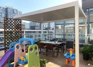 Pergola Moderna in Alluminio con Tetto Retrattile Motorizzato <span class=keywords><strong>per</strong></span> Giardino Esterno, Patio e <span class=keywords><strong>Copertura</strong></span> <span class=keywords><strong>per</strong></span> Carport - Product Image 5