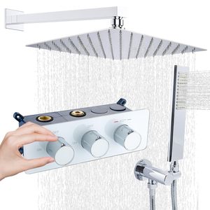 Система для душа из латуни, 12 дюймов, двойная функция - Product Image 1