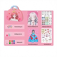2026 NEW Bling Unisex Makeup Kit Case & Kotak Kosmetik Plastik yang Dapat Dicuci untuk Anak-anak Usia 2-13 Tahun Hadiah Natal