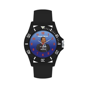 Klantlogo Goedkoop Cadeau Verkiezingshorloge 43mm Quartz uurwerk Glazen wijzerplaat Siliconen band voor campagne - Product Image 3