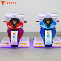 Machine de jeu de moto d'arcade pour enfants, simulateur de course à monnayeur, pour 1 ou 2 joueurs, avec écran, pour usage intérieur
