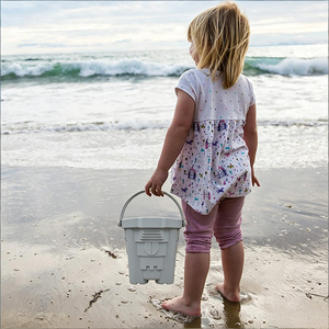 Popolare Set di Giocattoli da Spiaggia in Silicone per Bambini, 4 Pezzi con Paletta e Secchiello, Stampi per Sabbia a Forma di Animali Marini, per Età 2+, Unisex, Estivo, Personalizzabile - Product Image 3