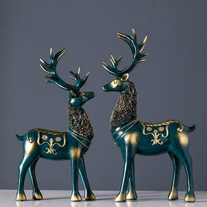 <span class=keywords><strong>Compra</strong></span> en línea <span class=keywords><strong>venta</strong></span> mercado nuevo material ciervo de alta calidad adorno de Navidad estatua de ciervo al aire libre suministros de adorno de Navidad - Product Image 3