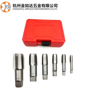 Jeu de 6 tarauds NPT pour réparation de filetages de tuyaux en acier, de 1/8 po à 3/4 po - Product Image 1