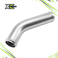 Raccord de tube en aluminium coudé à 45 degrés (type mandrin) 32mm-102mm DE, connecteur de tuyau à bordure pour tuyauterie d'admission de turbo intercooler de course OEM