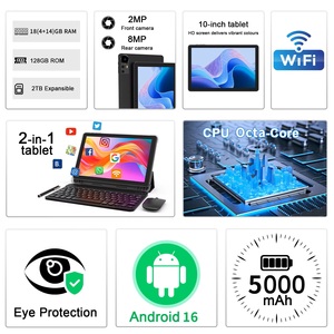 Nueva Tableta 2026 de <span class=keywords><strong>10</strong></span> Pulgadas, 18GB, 128GB, 5G, Wifi, Unisoc Octa Core, IPS, con Teclado, para Juegos, Educación y Negocios - Product Image 2