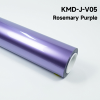 KING MARTIN Film de protection de peinture sans DMF, autocollants de carrosserie automobile, adapté aux voitures, couleur violet romarin, TPU, PPF