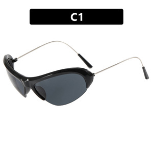 Customized Half Frame Sports <b>Sunglasses</b> Fashionable Hip-Hop Personalized Women's <b>Sunglasses</b> - Product Image 6