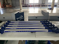 Sistema Electrónico de Medición de Chasis para Automóviles Maxima (EMSIII), Construcción de Acero, Altura de Banco de 130 cm, Cuboide Azul para Reparación de Colisiones