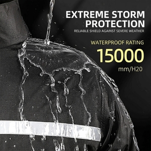 <span class=keywords><strong>Cape</strong></span> <span class=keywords><strong>de</strong></span> <span class=keywords><strong>pluie</strong></span> universelle respirante, durable, élégante, à capuche, imperméable, pliable en polyester pour la conduite <span class=keywords><strong>de</strong></span> vélo électrique, la randonnée et les activités <span class=keywords><strong>de</strong></span> plein air - Product Image 5