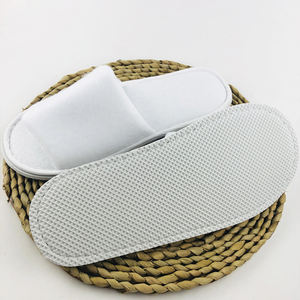 Tissu de sieste avec Logo personnalisé, semelle EVA antidérapante, pantoufles jetables, blanches, <span class=keywords><strong>5</strong></span> étoiles, pour chambre d'hôtel, Spa, pour invités - Product Image 5