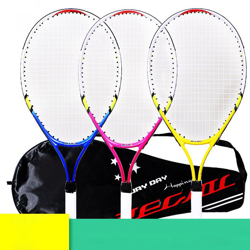 Ракетка для тенниса, 23 дюйма, детская Теннисная ракетка wqp, молодежная Теннисная ракетка из алюминиевого сплава, разные цвета на выбор