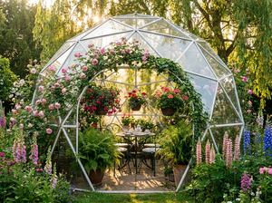 Domo Geodésico de Vidrio Transparente, Carpa para Comer al Aire Libre, Restaurante en el Techo, Casa Domo con Vista a las Estrellas para Eventos - Product Image 2