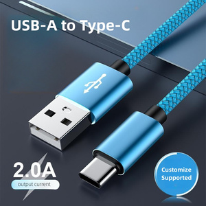 Câble <span class=keywords><strong>de</strong></span> transfert <span class=keywords><strong>de</strong></span> données et <span class=keywords><strong>de</strong></span> charge rapide USB-A vers Type-C tressé 2A, vente directe d'usine, adapté à l'<span class=keywords><strong>iPhone</strong></span> 17 - Product Image 6