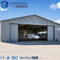 Hangar para Aviones, Estructura de Acero, Edificio Prefabricado, Almacén de Techo Transparente, Garaje para Aviones Privados
