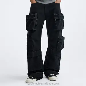 OEM Custom High Quality Outdoor Mountaineering Men Feature Oversized Pocket <b>Overalls</b> for Casual Men - Product Image 1