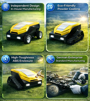 Tondeuse à gazon robotisée à essence, autopropulsée, de qualité industrielle, 24V, sans fil, coupe-herbe automatique, débroussailleuse, moteur 224Cc, tondeuse à gazon RC