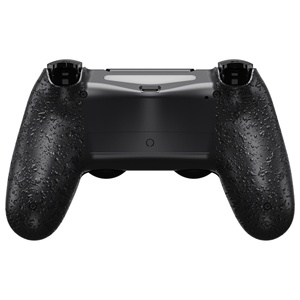 Coque inférieure de remplacement noire texturée EXtremeRate version Type-C compatible avec les manettes PS4 modèles JDM-040/050/055 - Product Image 1