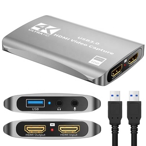 Ghi Âm Hội Nghị Phát Sóng Trực Tiếp 4K @ 60Hz HDM Sang USB3.0 Thẻ Ghi Hình Trò Chơi <span class=keywords><strong>Video</strong></span> 4K HD - Product Image 2