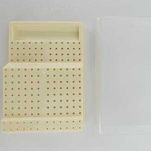Boîte à fraises dentaires en plastique à 168 trous avec tiroir pour fraises à haute et basse vitesse, protection gingivale, utilisation pour le traitement des canaux radiculaires - Product Image 2