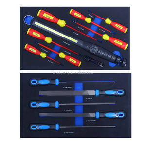 Chariot de rangement <span class=keywords><strong>d</strong></span>'outils professionnel pour réparation automobile avec tiroirs, ciseaux, marteau, pince et kits <span class=keywords><strong>d</strong></span>'outils rigides en EVA - Product Image 2