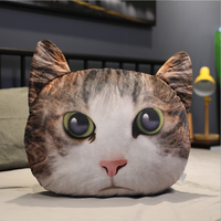 Peluche personnalisée à bas prix, oreiller en peluche de simulation, chat en peluche personnalisé, oreiller en peluche de simulation de chat