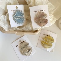 Nouvelles pinces à cheveux personnalisées en strass en forme d'aile, texture acétate exquise, mini pinces à cheveux mignonnes pour femmes