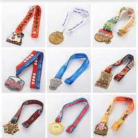 Vente en gros Médailles et trophées de badminton 3D pour alpinisme, boxe, football, boxe et football, médaille de baseball en métal