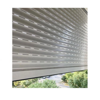 Porte et fenêtre à volet roulant motorisé en aluminium, design européen moderne, finition étanche, alliage durable pour hôtels