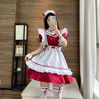 Tablier de femme de ménage français Lolita robe fantaisie Cosplay Costume robes de femme de chambre Halloween tenue de femme de ménage (S-5XL)