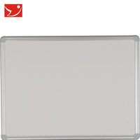 Tableau blanc magnétique métallique simple face multi-tailles GBB-001 pour bureau d'entreprise, tableau d'affichage mural pour messages et formation