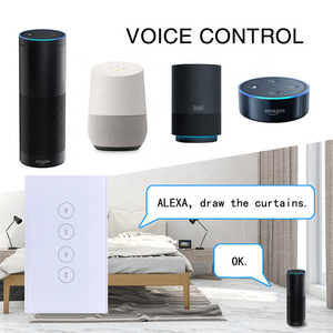 Us Standard Tuya Zigbee Interrupteur en verre avec télécommande sans fil Interrupteur intelligent de rideau Zigbee Tuya Smart Home Touch - Product Image 3