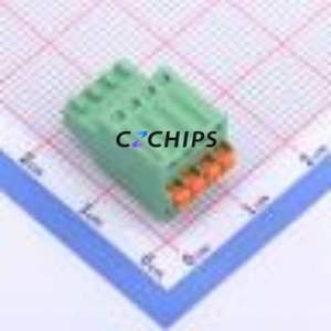 DB2EKD-2.5-4P-GN Plug-in Terminal Block P=2.5mm Connector ( Connector Type: Male Plug )( Construction: 1x4P )( Pitch: 2.5mm ) - Product Image 1