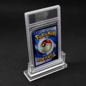 Acrylic Display Stand For Graded Cards P SA Graded Card Slab Holder NBA Star Card Support Base
