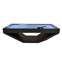 Table de billard professionnelle 9FT en ardoise avec structure en bois, design en V, nouvelle collection, prix de gros, en promotion