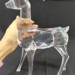รูปปั้นกวางคริสต์มาสอะคริลิกใสแบบกำหนดเองได้ - Product Image 5