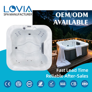 <span class=keywords><strong>Spa</strong></span> de luxe moderne pour l'extérieur, jacuzzi 4 personnes avec 16 jets tourbillonnants pour jardin ou villa - Product Image 1