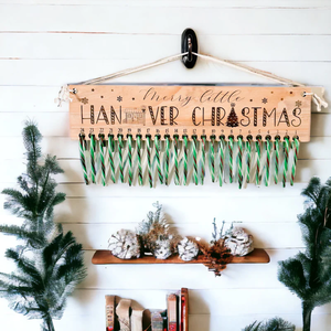 Zucchero filato conto alla rovescia fino a Natale: cabina di Babbo Natale in segno di legno <span class=keywords><strong>Hanover</strong></span>-insegna in legno fatta a mano per decorazioni natalizie - Product Image 1