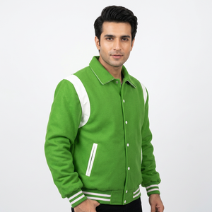 Chaquetas Varsity de Piel de Vaca de Invierno de Alta Calidad, Ropa Deportiva Más Vendida para Béisbol, Escuela y Universidad - Product Image 1