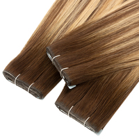 Extensions de cheveux à bandes invisibles longues de qualité supérieure avec une conception injectée sans couture, des pointes doubles et épaisses, et des cheveux vierges bruts