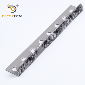 Decortrim tùy chỉnh nhà máy tỉa <span class=keywords><strong>PVC</strong></span> gạch cạnh quá trình chuyển đổi hồ sơ Dải sàn gạch cạnh <span class=keywords><strong>TRIM</strong></span> cho khách sạn trang trí - Product Image 2