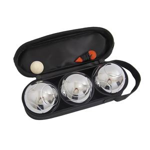 Boules <span class=keywords><strong>de</strong></span> pétanque en acier <span class=keywords><strong>de</strong></span> haute qualité avec emballage en sac à 3 boules, toutes saisons - Product Image 1